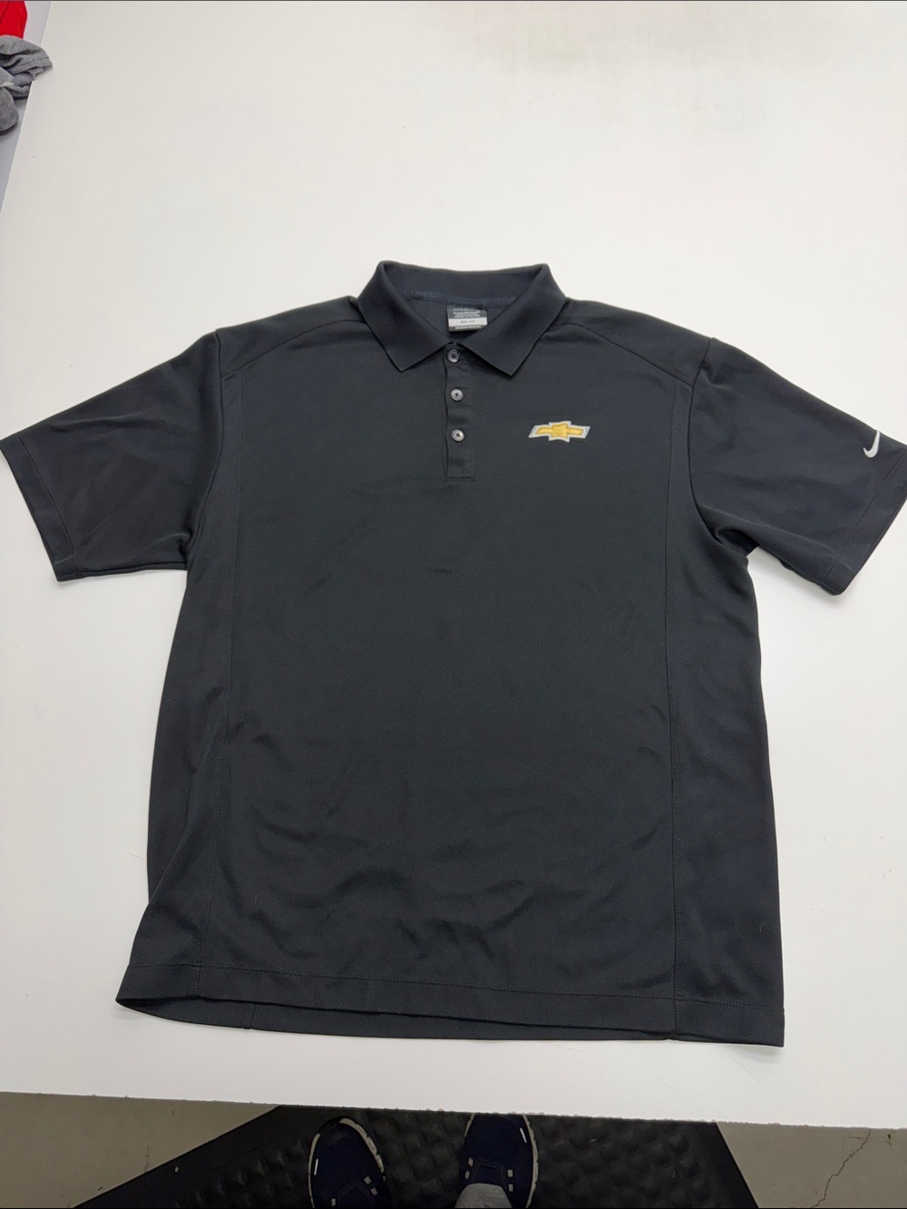 CHEVROLET NIKE Men’s Black Polo Shirt